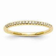 14k Yellow Gold Diamond Wedding Band
