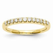 14k Yellow Gold Diamond Wedding Band