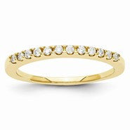 14k Yellow Gold Diamond Wedding Band