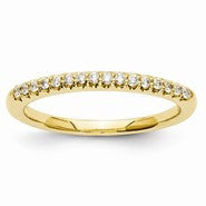 14k Yellow Gold Diamond Wedding Band