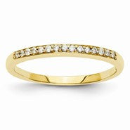 14k Yellow Gold Diamond Wedding Band