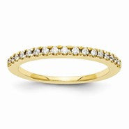 14k Yellow Gold Diamond Wedding Band