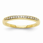 14k Yellow Gold Diamond Wedding Band