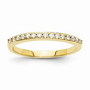 14k Yellow Gold Diamond Wedding Band