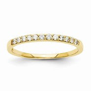 14k Yellow Gold Diamond Wedding Band