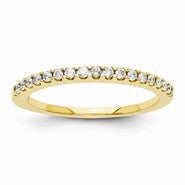 14k Yellow Gold Diamond Wedding Band