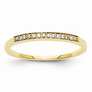 14k Yellow Gold Diamond Wedding Band