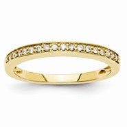 14k Yellow Gold Diamond Wedding Band