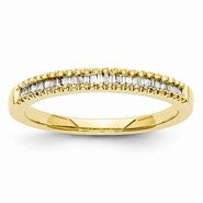 14k Yellow Gold Diamond Wedding Band