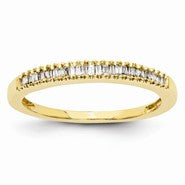 14k Yellow Gold Diamond Wedding Band