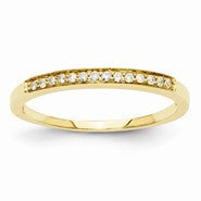 14k Yellow Gold Diamond Wedding Band