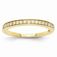 14k Yellow Gold Diamond Wedding Band