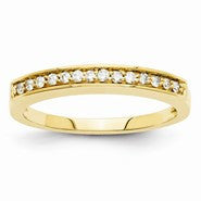 14k Yellow Gold Diamond Wedding Band