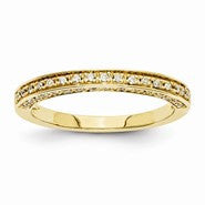 14k Yellow Gold Diamond Wedding Band