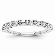 14k White Gold Diamond Ring