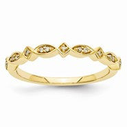 14k Yellow Gold Diamond Ring