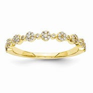 14k Yellow Gold Diamond Ring