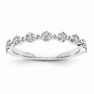 14k White Gold Diamond Ring