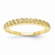 14k Yellow Gold Diamond Ring