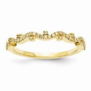 14k Yellow Gold Diamond Ring