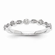 14k White Gold Diamond Ring
