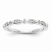14k White Gold Diamond Ring