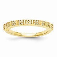 14k Yellow Gold Diamond Ring