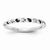 14k White Gold Black and White Diamond Ring