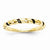 14k Yellow Gold Black and White Diamond Ring