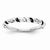 14k White Gold Black and White Diamond Ring