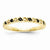 14k Yellow Gold Black and White Diamond Ring