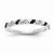 14k White Gold Black and White Diamond Ring