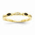 14k Yellow Gold Black and White Diamond Ring