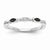 14k White Gold Black and White Diamond Ring