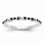 14k White Gold Black and White Diamond Ring