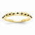 14k Yellow Gold Black and White Diamond Ring