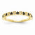 14k Yellow Gold Black and White Diamond Ring