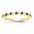 14k Yellow Gold Black and White Diamond Ring