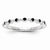 14k White Gold Black and White Diamond Ring