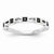14k White Gold Black Diamond Ring