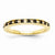 14k Yellow Gold Black and White Diamond Ring