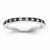 14k White Gold Black and White Diamond Ring