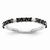 14k White Gold Black and White Diamond Ring