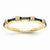 14k Yellow Gold Black and White Diamond Ring
