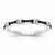 14k White Gold Black and White Diamond Ring