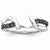 14k White Gold Black Diamond Ring