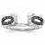 14k White Gold Black & White Diamond Ring