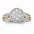 14k White & Rose Gold Diamond Ring
