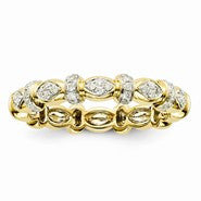 14k Yellow Gold Diamond Wedding Band