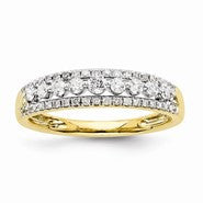 14k Yellow Gold Diamond Wedding Band
